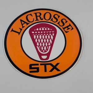 Vintage STX Lacrosse Bumper Sticker Vintage Rare ~ 4" diameter